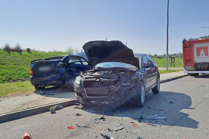 Wypadek koło Zalewu Kraśnickiego