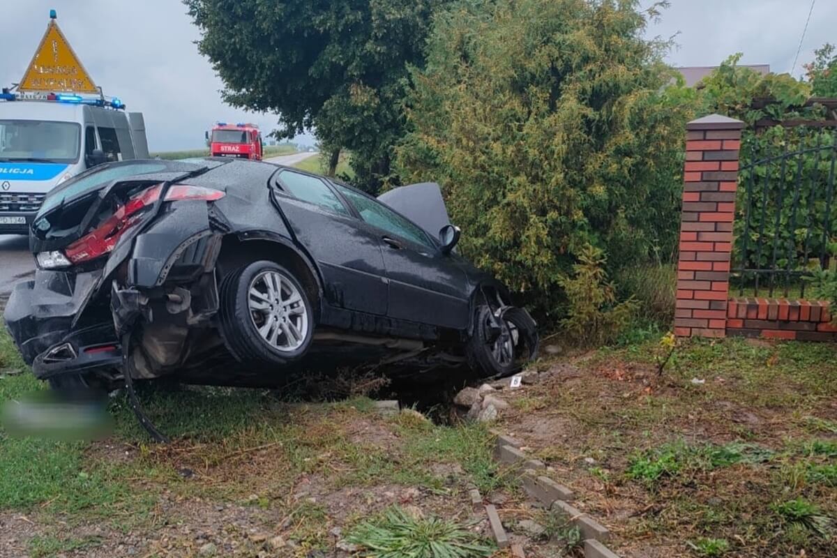 Bychawka Druga-Kolonia. Wypadek z udziałem volkswagena i hondy