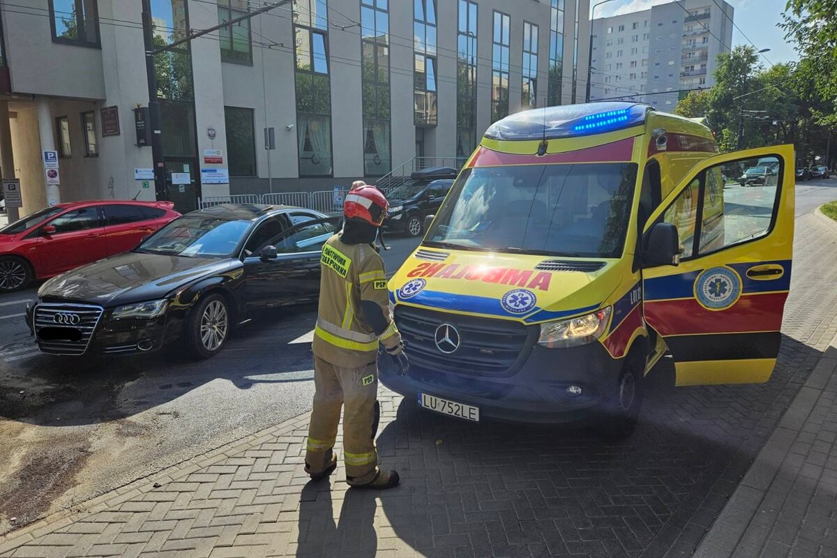 Zderzenie dwóch audi na ul. Obywatelskiej