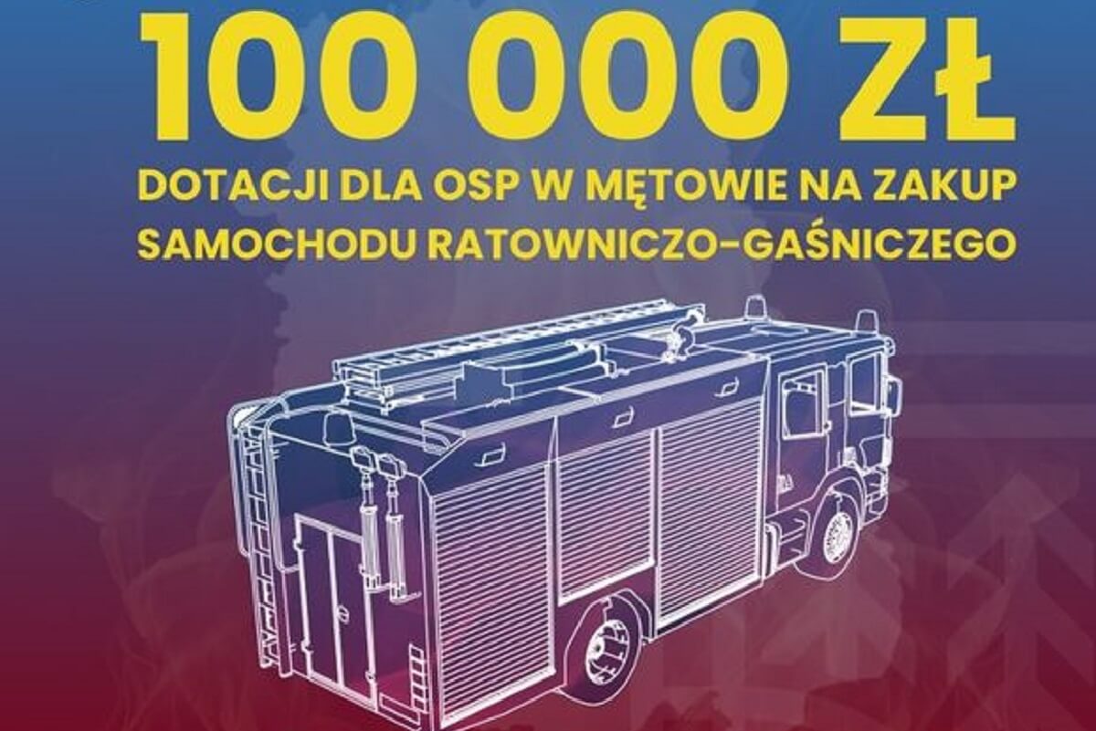 100 000 zl dla OSP Metow 1