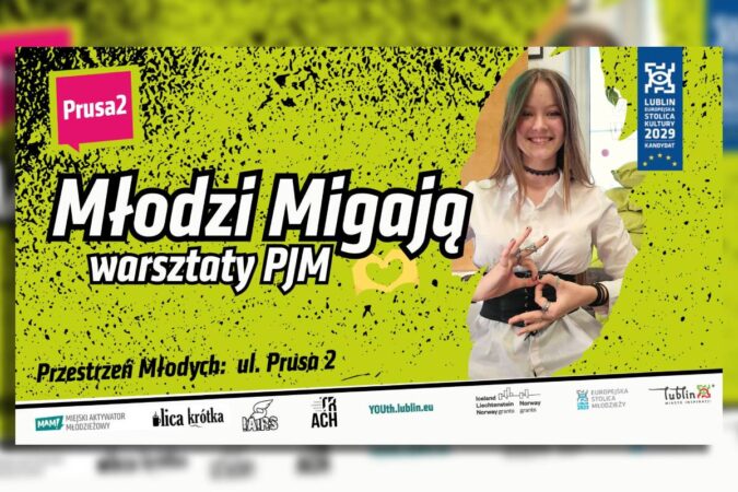 grafika Młodzi Migają warsztaty PJM