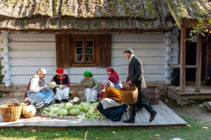 Skansen w Lublinie - kapusta i poczęstunek