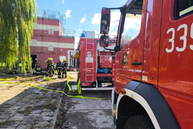 Ćwiczenia strażackie w Lublinie