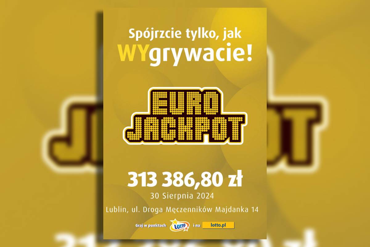 grafika Wygrana Euro Jackpot w Lublinie