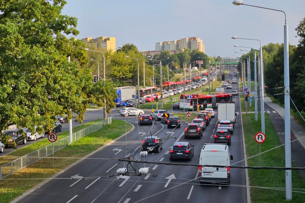 Korek na ul. Armii Krajowej w Lublinie