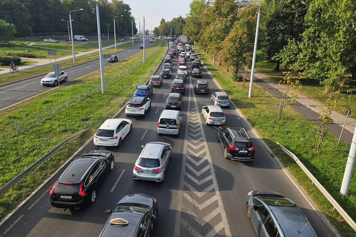 Korek na ul. Armii Krajowej w Lublinie