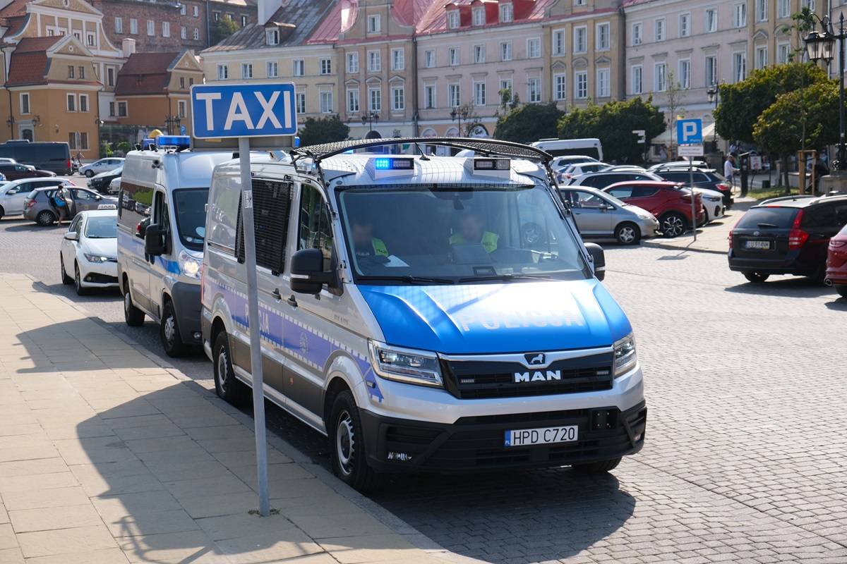 Policjanci w centrum Lublin