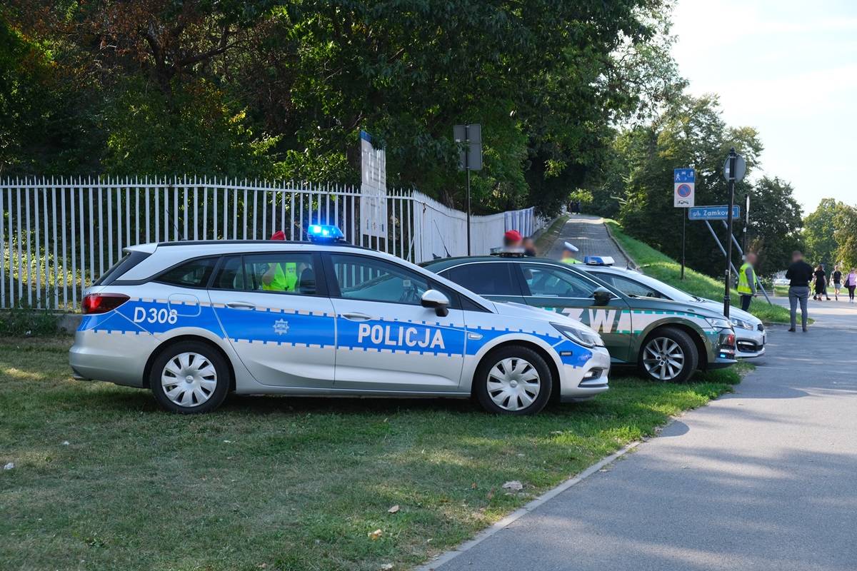 Policjanci w centrum Lublin