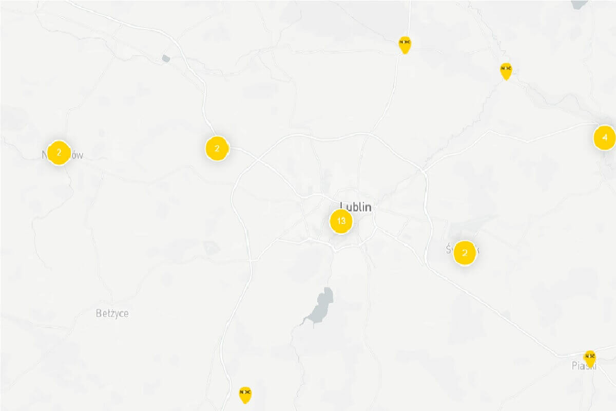 Mapa wydarzenia MOC BIBLIOTEK