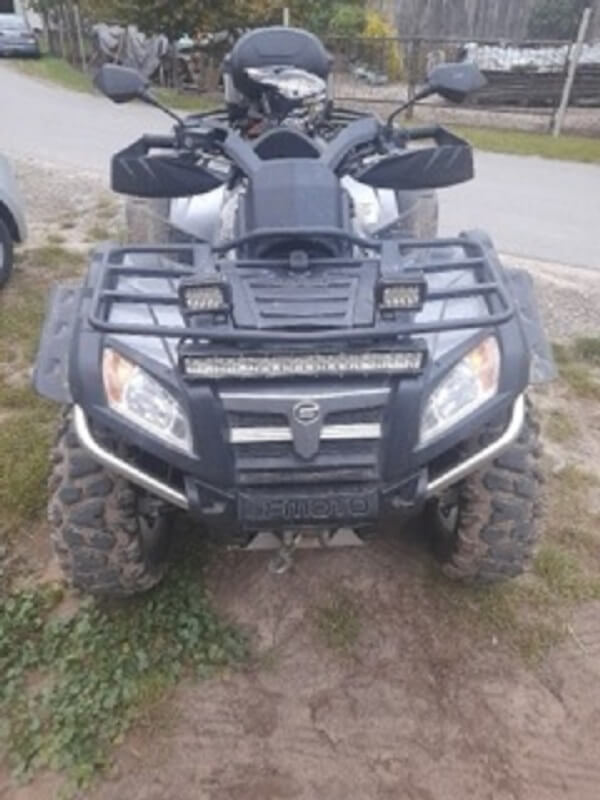 Quad kierowany przez pijanego