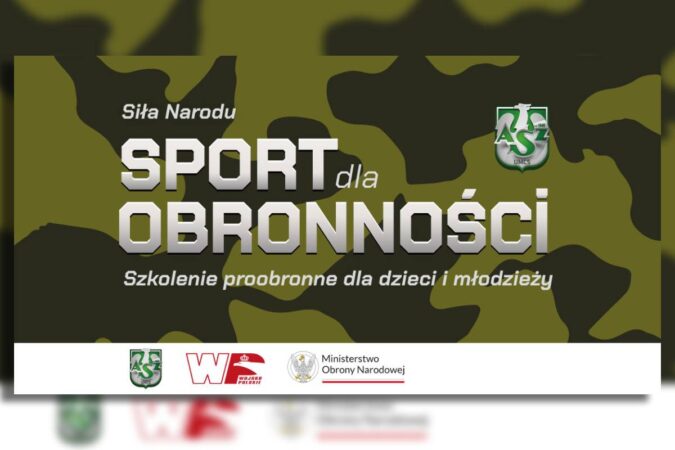 grafika „Siła Narodu – Sport dla Obronności” to szkolenie proobronne dla dzieci i młodzieży