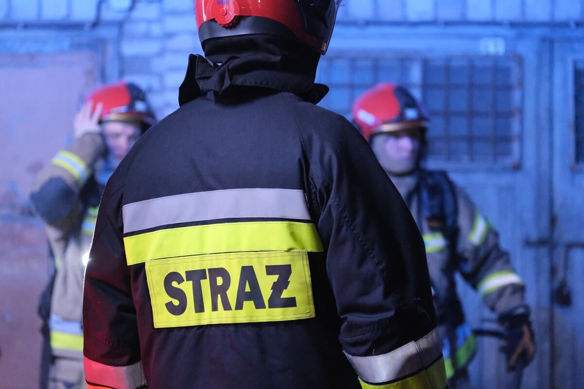 Strażacy podczas interwencji