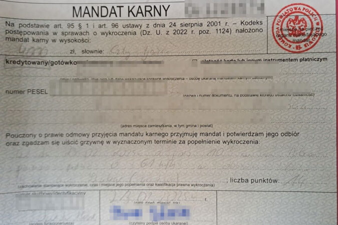 Rekordowy mandat za przekroczenie prędkości
