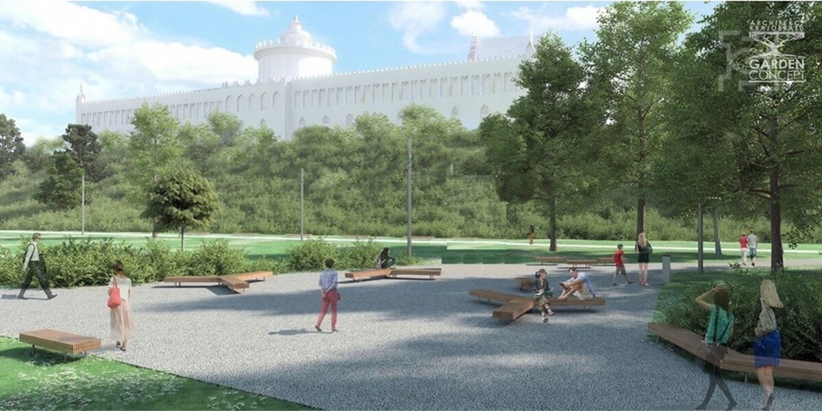Nowy park na Błoniach pod Zamkiem w Lublinie! Tak zmieni się teren za 21 mln zł. Mamy wizualizacje 3 Wizualizacja parku na Błoniach pod Zamkiem w Lublinie