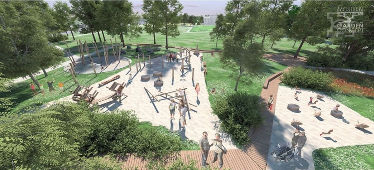 Nowy park na Błoniach pod Zamkiem w Lublinie! Tak zmieni się teren za 21 mln zł. Mamy wizualizacje 2 Wizualizacja parku na Błoniach pod Zamkiem w Lublinie