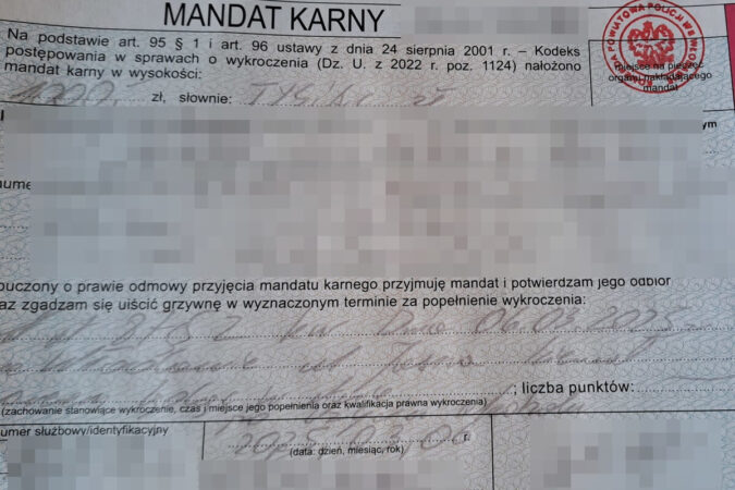 mandat karny