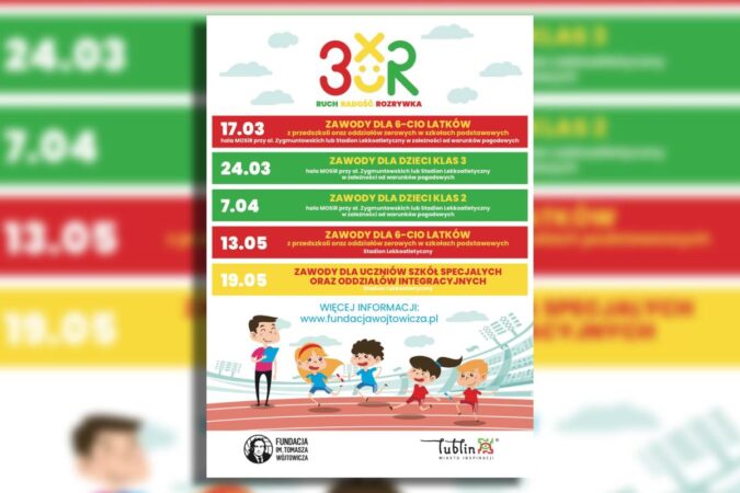 grafika 3xR – Ruch, Radość, Rozrywka!