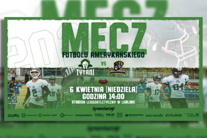grafika, zapowiedź meczu Tytani Lublin vs. Lowlanders Białystok