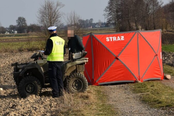 Mężczyzna na quadzie stracił panowanie