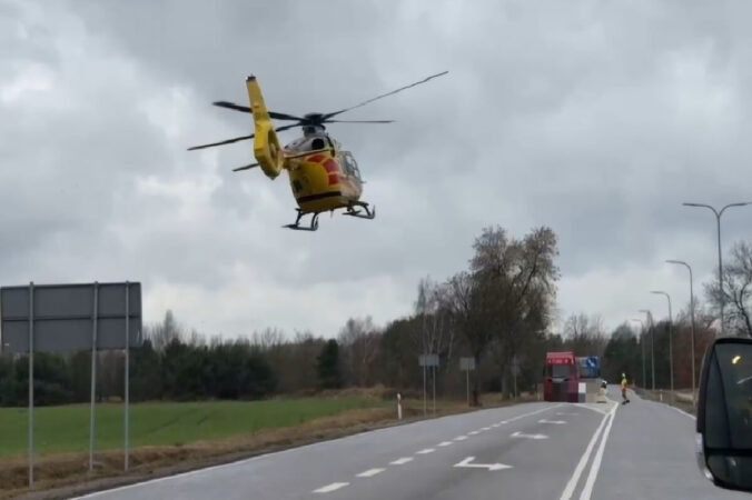 Helikopter LPR w locie