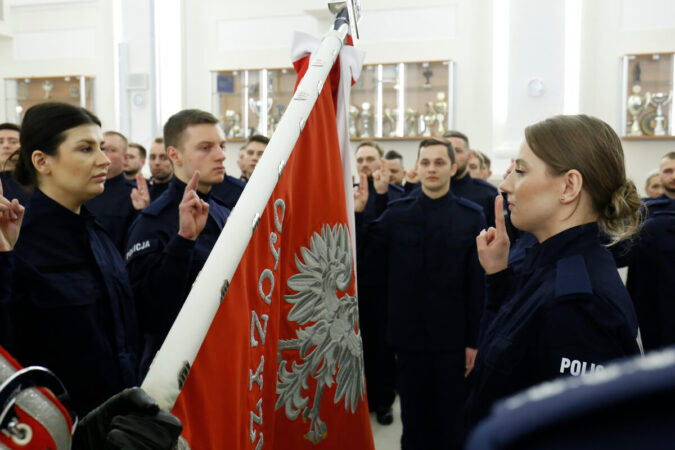 Ślubowanie nowych policjantów w Lublinie