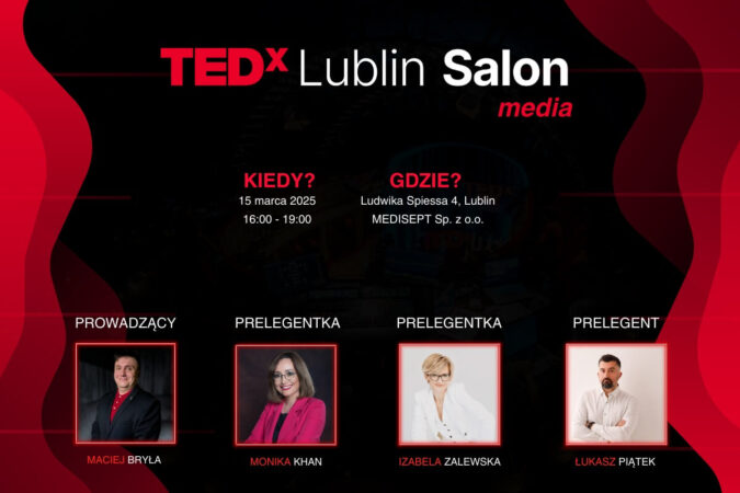 grafika TEDxLublin Salon "media"